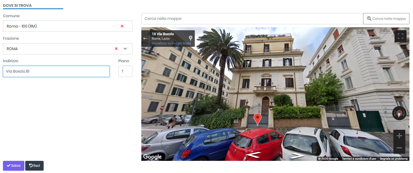 Anagrafica cliente Caldaie Manager